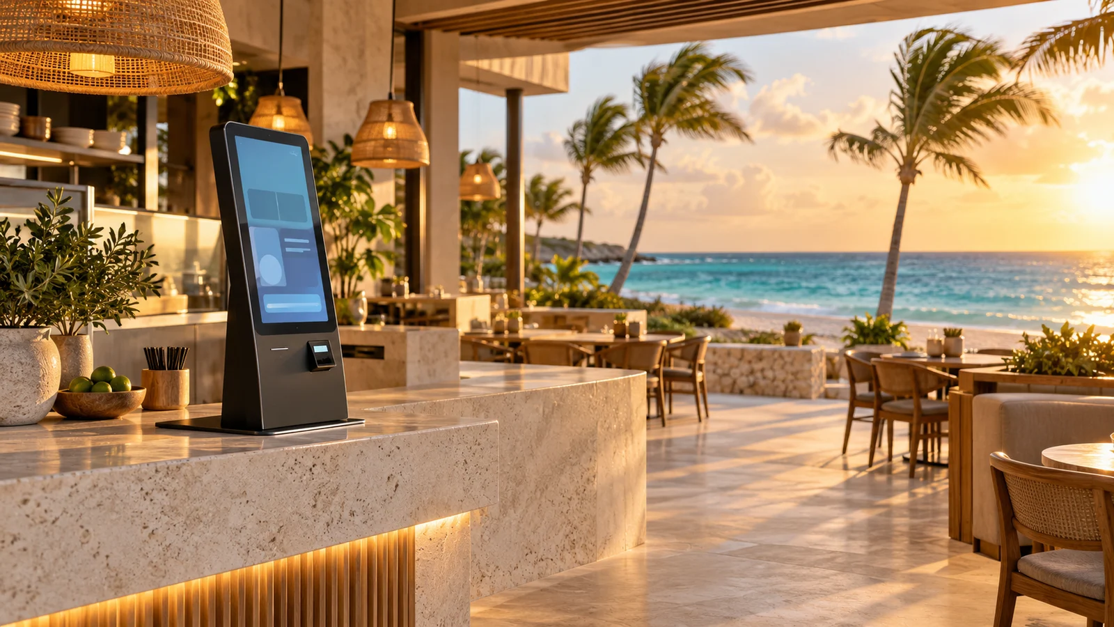 Conceptbeeld van een horecazaak op Aruba
